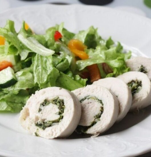 Куриный рулет с крабом